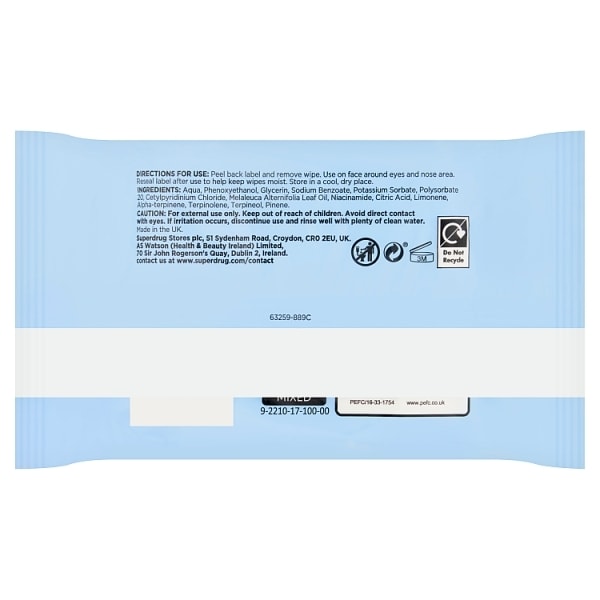 Superdrug Hayfever Wipes