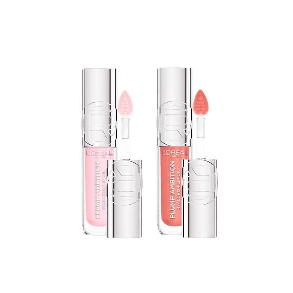 L'Oréal Paris Plump Ambition Lip Oil Gloss Pink Bundle