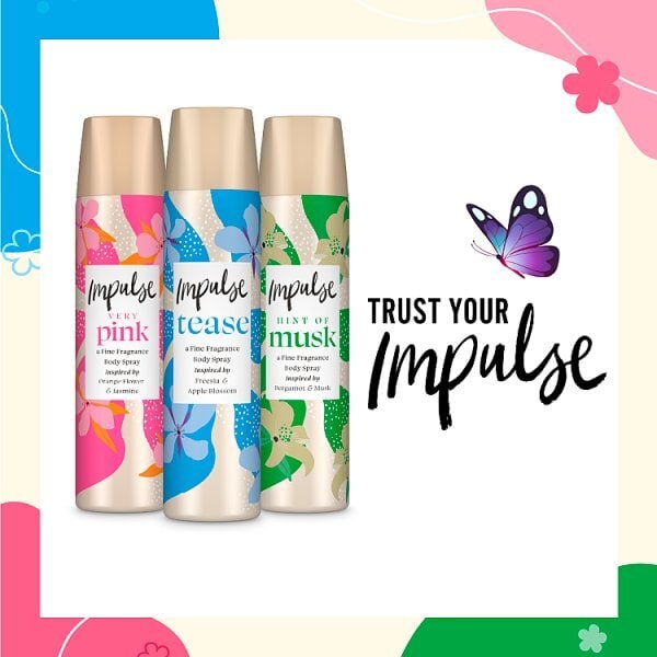 Impulse Body Spray Deodorant Musk 75ml