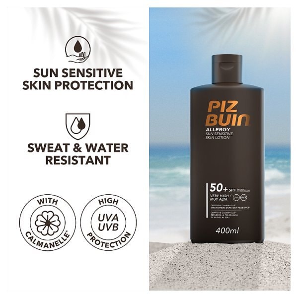 Piz Buin Allergy Sun Sensitive Skin Lotion Spf 50+ 400Ml