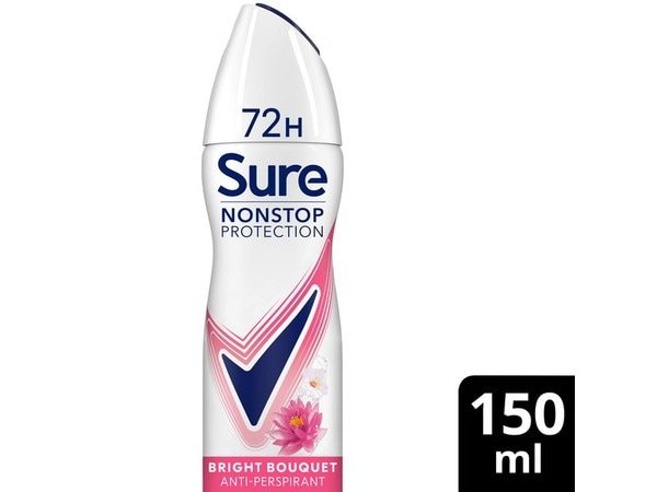Sure Nonstop Protection Bright Bouquet Anti-Perspirant Aerosol 150 ml