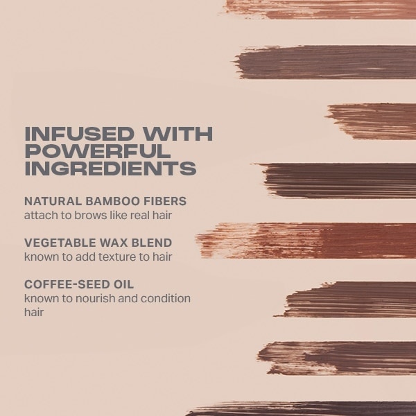 Morphe Brow Tease Fiber-Infused Volumizing Mousse - Almond