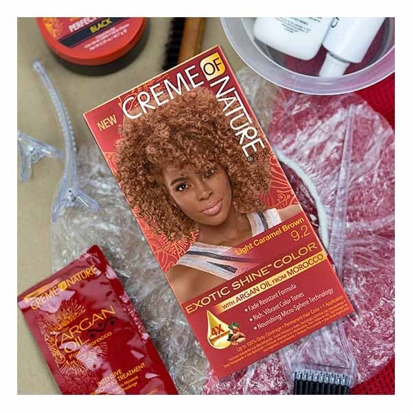 Creme of Nature Exotic Shine Hair Colour 9.2 Lt Caramel Brwn