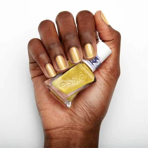 Essie Gel Couture Gel-Like Nail Polish Crushed Gold Top Coat