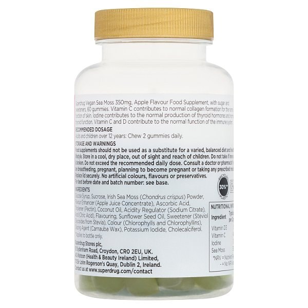 Superdrug Sea Moss Vegan Gummies 60s