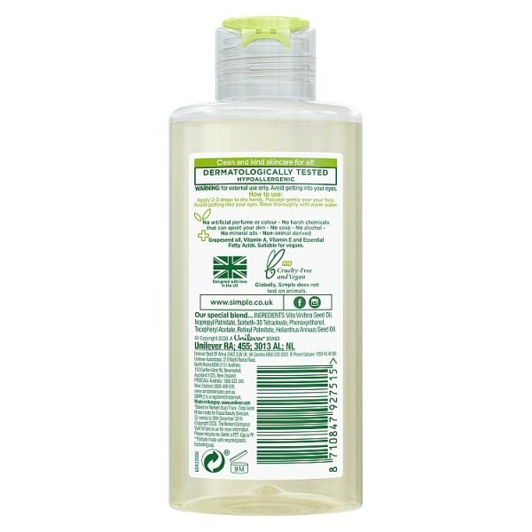 Simple Kind to Skin Hydrating Facial Cleansing Oil 125 ml