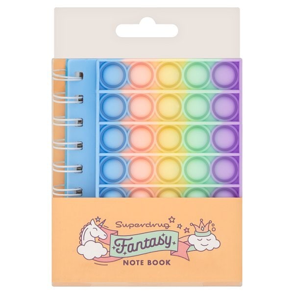 Superdrug Fantasy Pop It Notebook