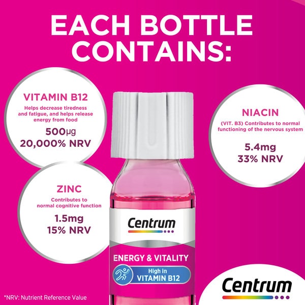 Centrum B12 Energy and Vitality Liquid Shot