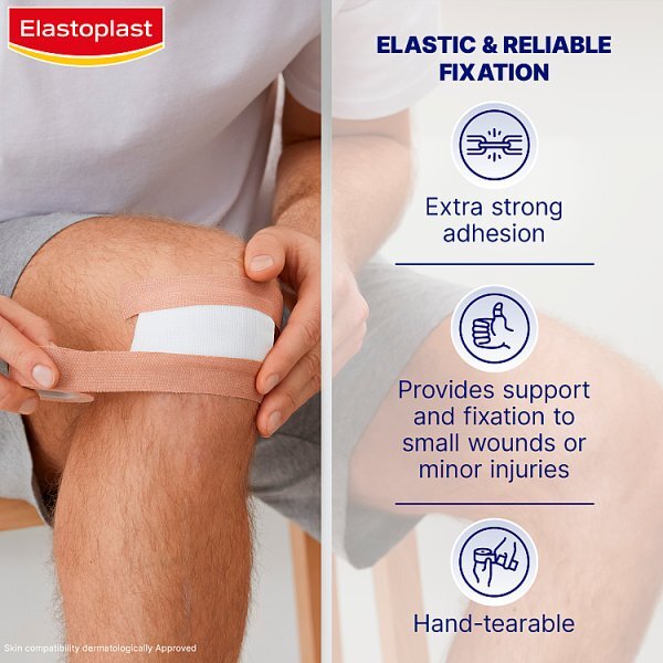 Elastoplast Fabric Elastic Roll Plaster, 2.5cm x 3m