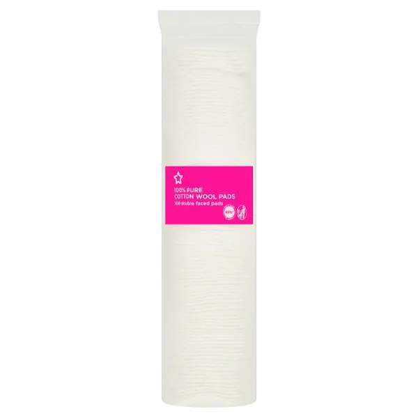 Superdrug 100% Pure Cotton Wool Pads - 100 Double Faced Pads