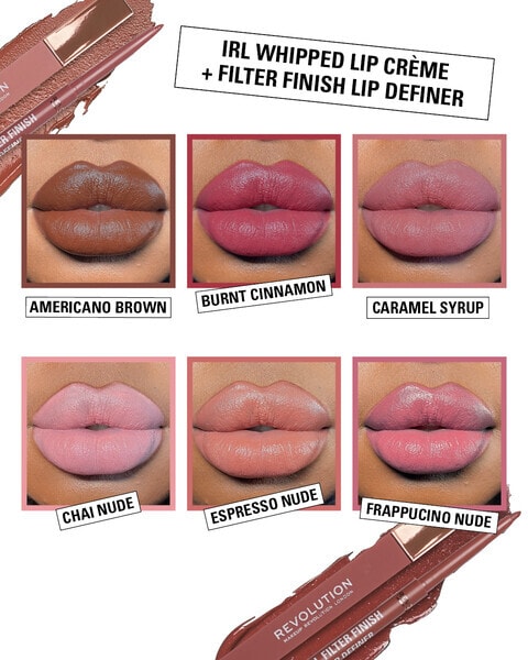Revolution IRL Filter Finish Lip Definer Chai Nude