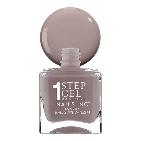 Nails.INC Its Topless Megan Mushroom Grey Polish 14ml
