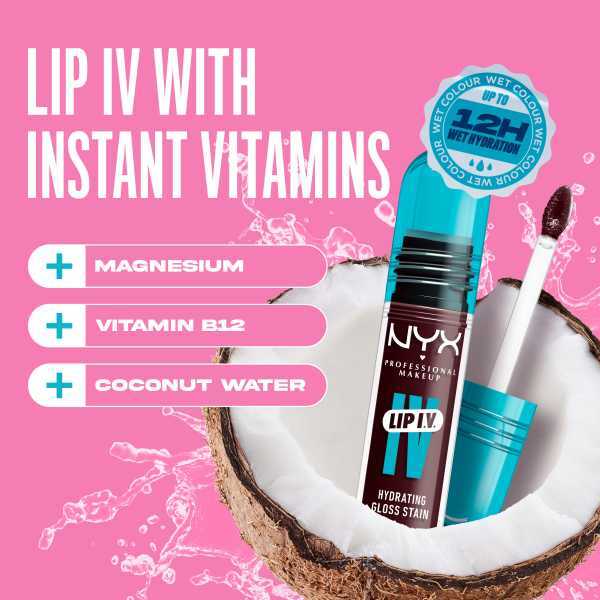 NYX Professional Makeup Lip IV Hydrating Lip Stain Gloss Mauve N Moist