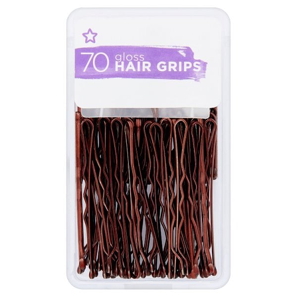Superdrug Hair Grips 70 Brown