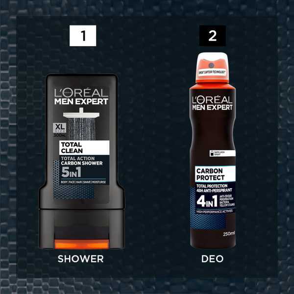 L'Oréal Men Expert Total Clean Shower Gel 300ml