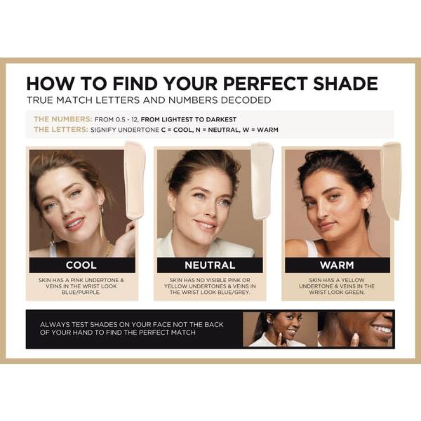 L'Oreal Paris True Match Foundation 9.5D/W Mahogany 30ml