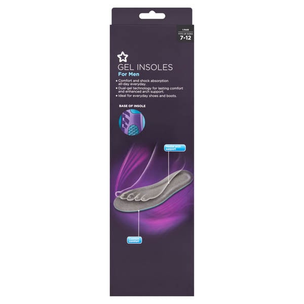 Superdrug Everyday Gel Insoles Men