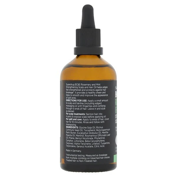 Superdrug BC&S Rosemary & Mint Stengthening Scalp Oil 100ml