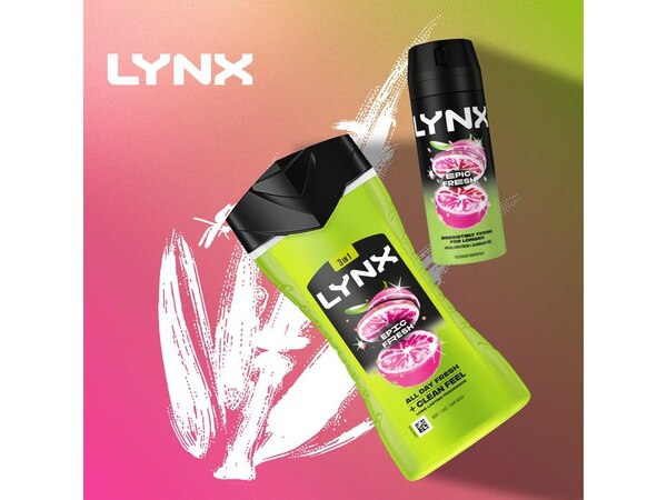 Lynx Epic Fresh 3-in-1 Body Wash Shower Gel  225 ml
