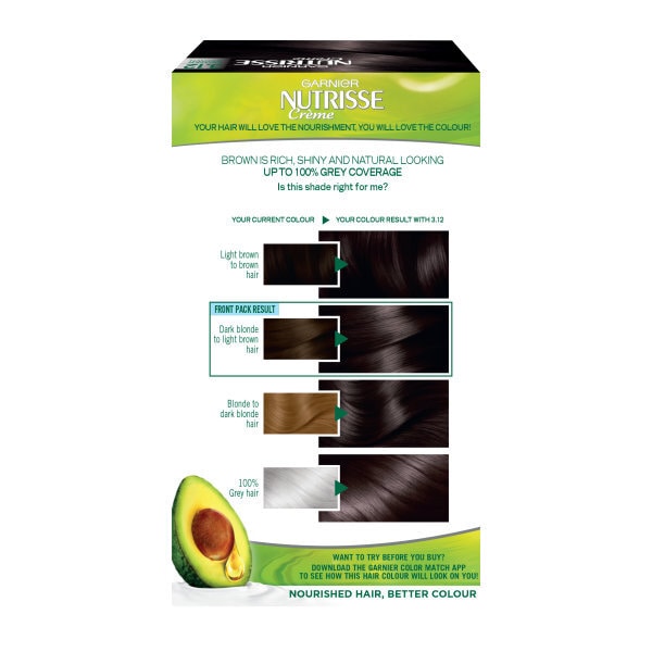 Garnier Nutrisse 3.12 Frozen Brown Permanent Hair Dye