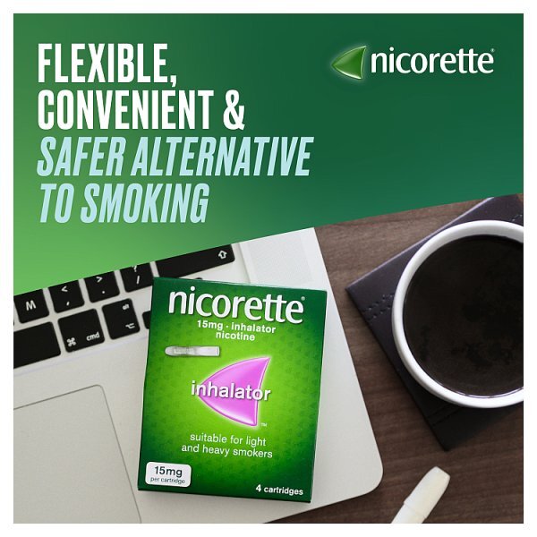 Nicorette 15mg Inhalator Nicotine Cartridges (Stop Smoking)