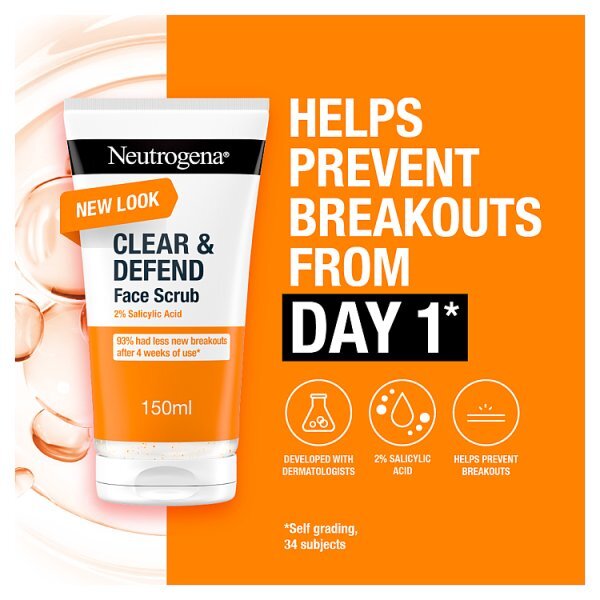 Neutrogena Clear & Defend Facial Scrub 150ml