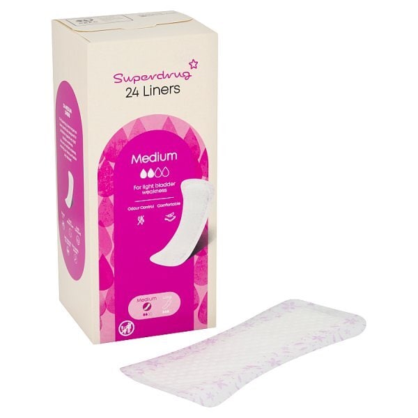 Superdrug Medium  Panty Linere x24