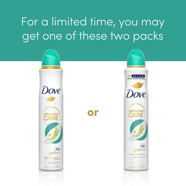 Dove Advanced Care Pear & Aloe Vera Anti-Perspirant Aerosol 200ml