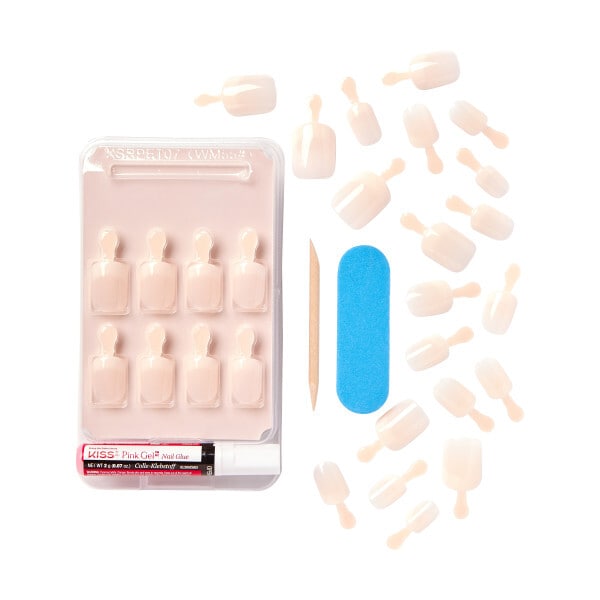 Kiss Salon Acrylic Nude Fake Nail Kit - Breathtaking