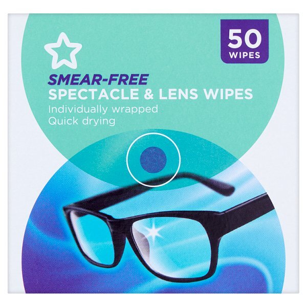 Superdrug Glass and Lens Wipes 50 Pack
