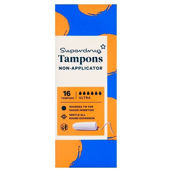 Superdrug Ultra Non Applicator Tampon x16