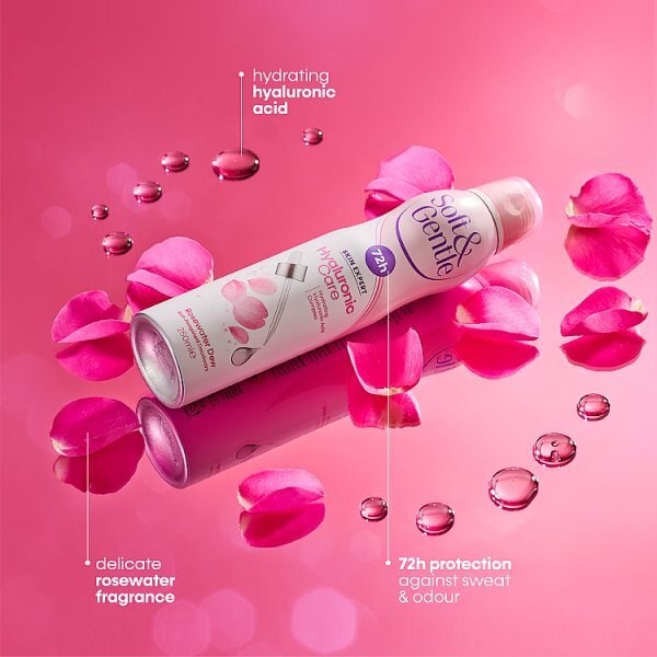 Soft & Gentle Hyaluronic Care 72H Deodorant Rosewater Dew