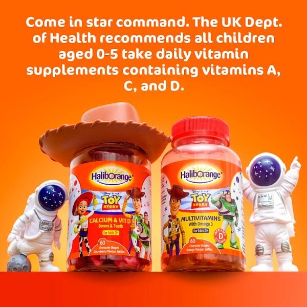 Haliborange Disney Toy Story Omega 3 Orange Softies 60S