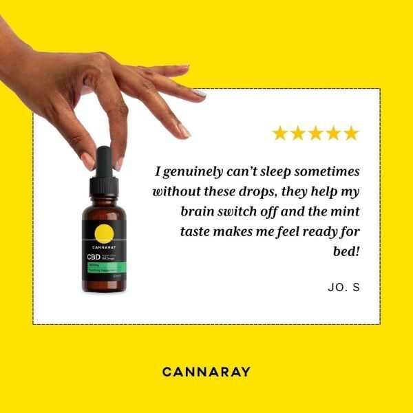 Cannaray Cbd Night Time Oil Drops 1800Mg 30Ml