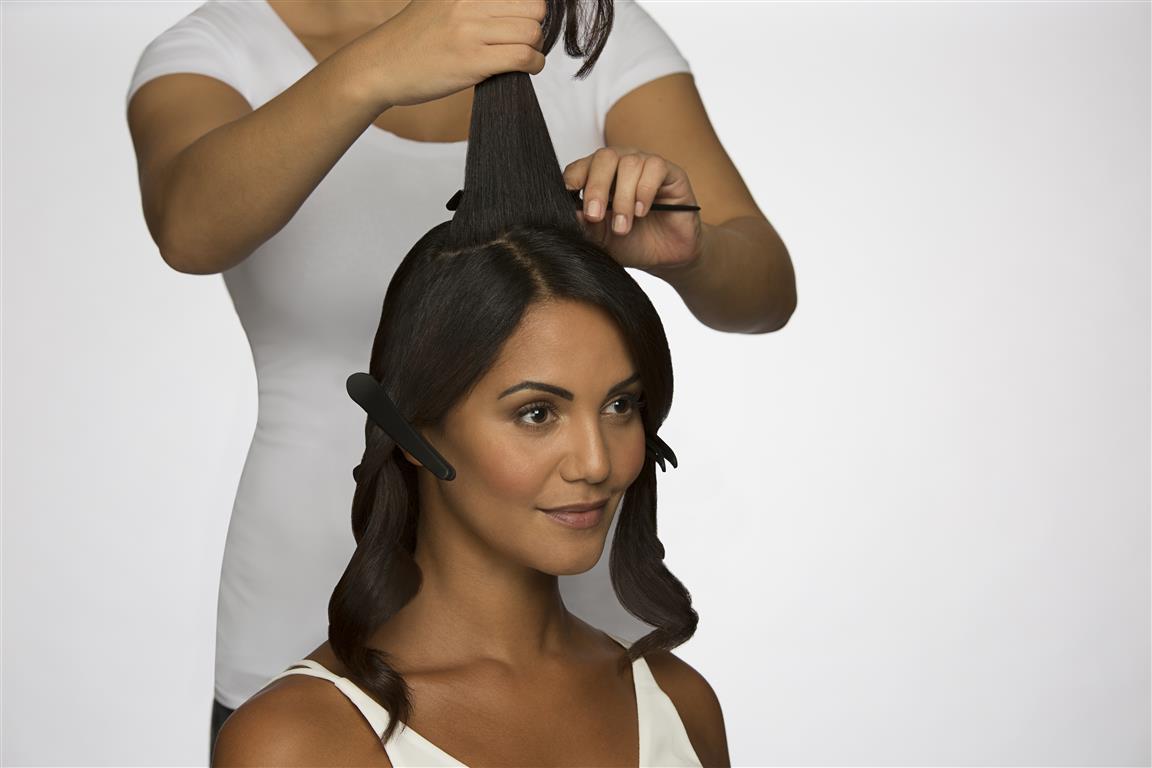 how to backcomb hair step three