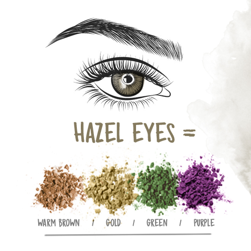 eyeshadow colours that work with hazel eyes