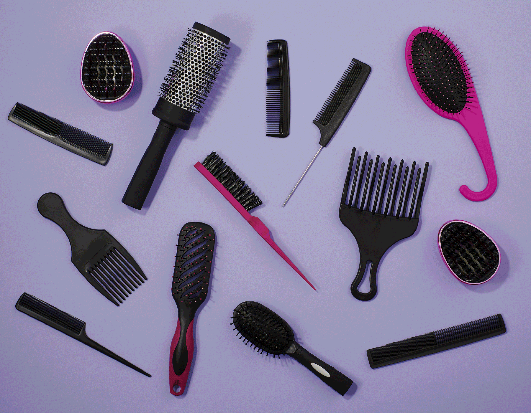 Hair brushes and combs GIF