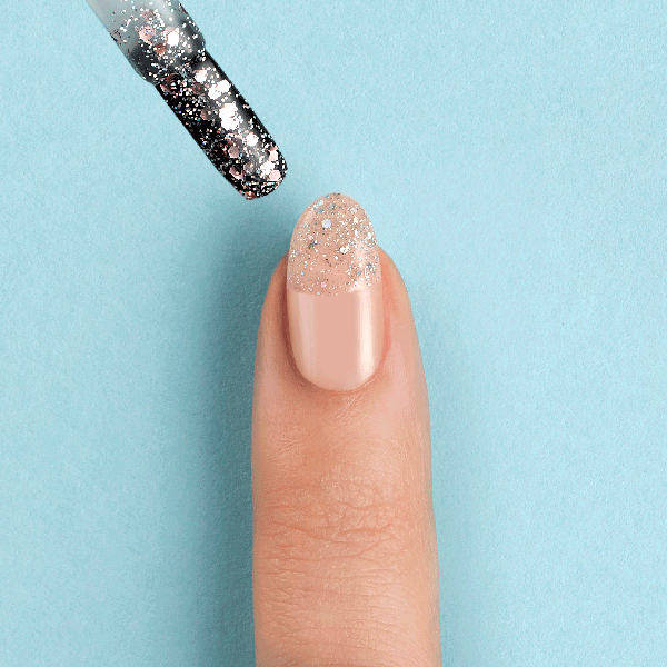 Step-4 Glitter Wedding Nails