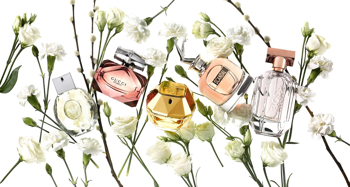 Mixed fragrances for her banner