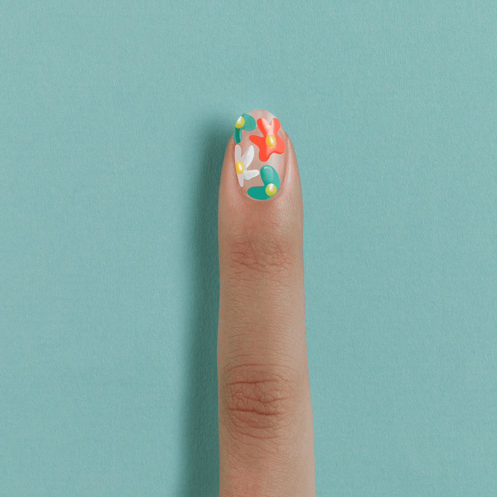 Floral Nail Art 5