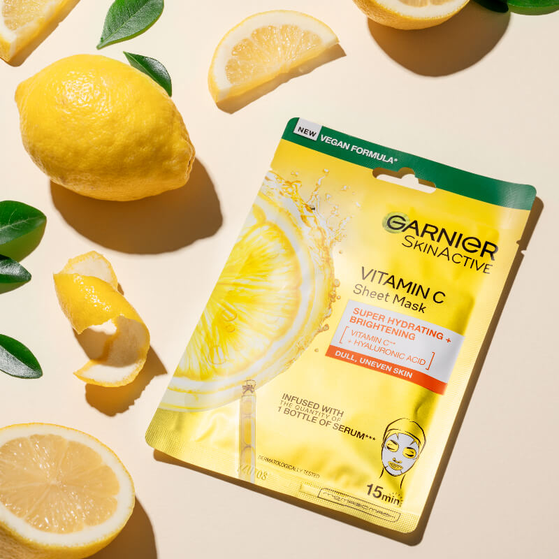 Garnier vitamin C sheet mask