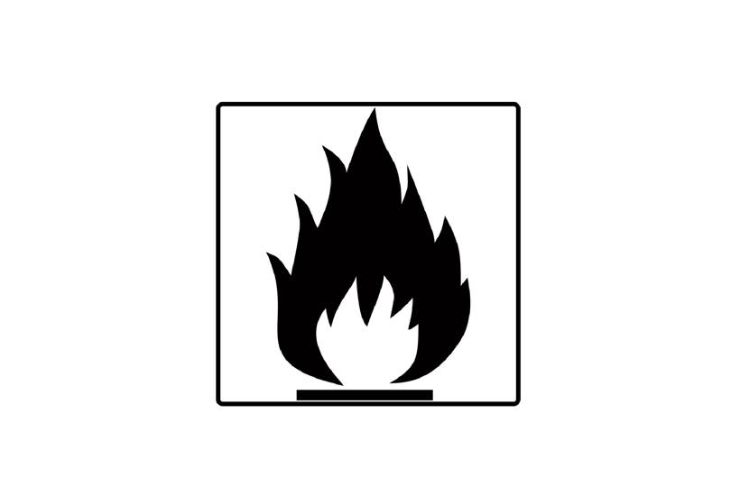 flammable beauty symbol