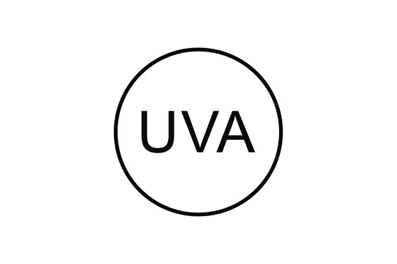 UVA beauty symbol from products