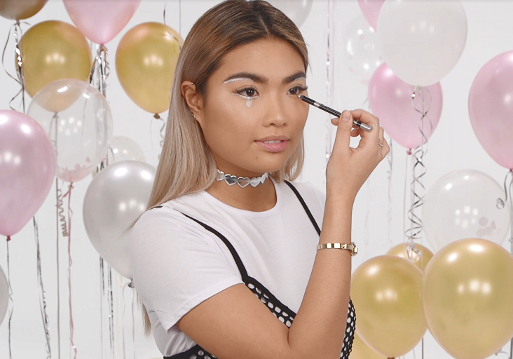 Unicorn makeup step 2