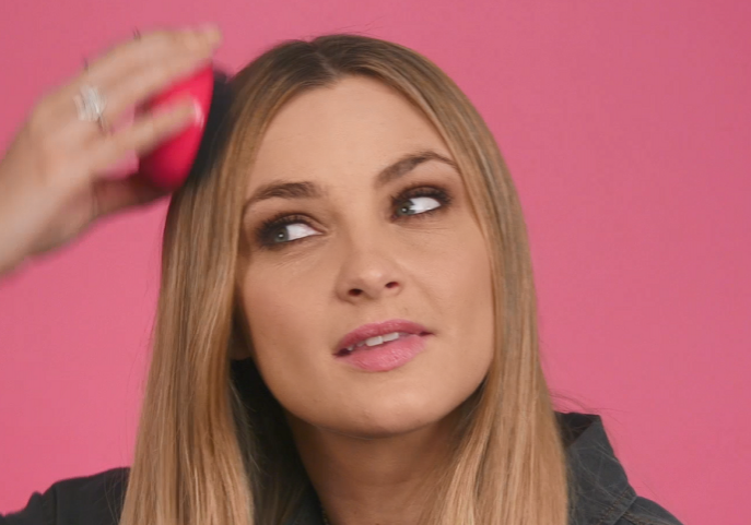 coloured hairspray step 2