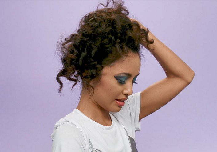 modern 80s updo step 3