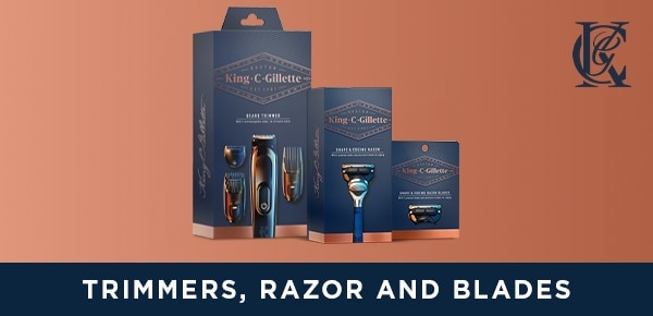 Shop King C Gillette Trimmers, Razors and Blades